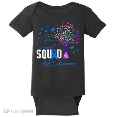 Support Squad For Als Awareness Baby Bodysuit