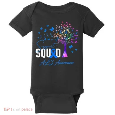 Support Squad For Als Awareness Baby Bodysuit