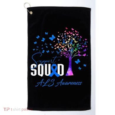 Support Squad For Als Awareness Golf Towel