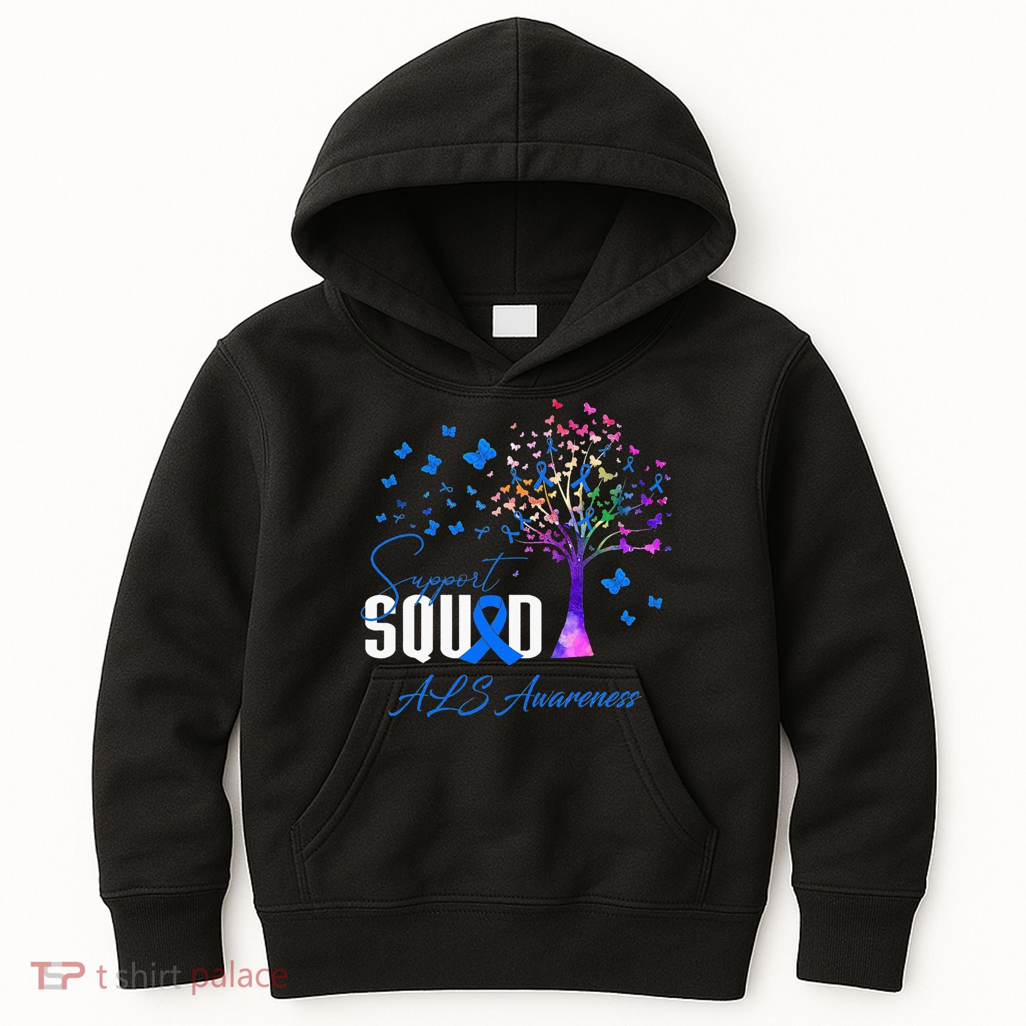 Support Squad For Als Awareness Kids Hoodie