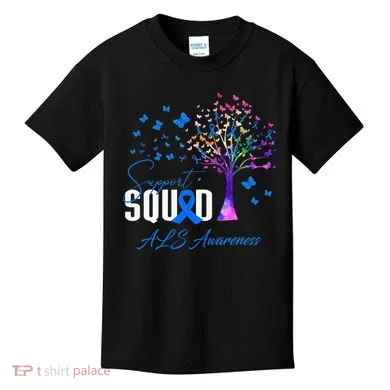 Support Squad For Als Awareness Kids T-Shirt