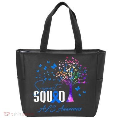Support Squad For Als Awareness Tote Bag
