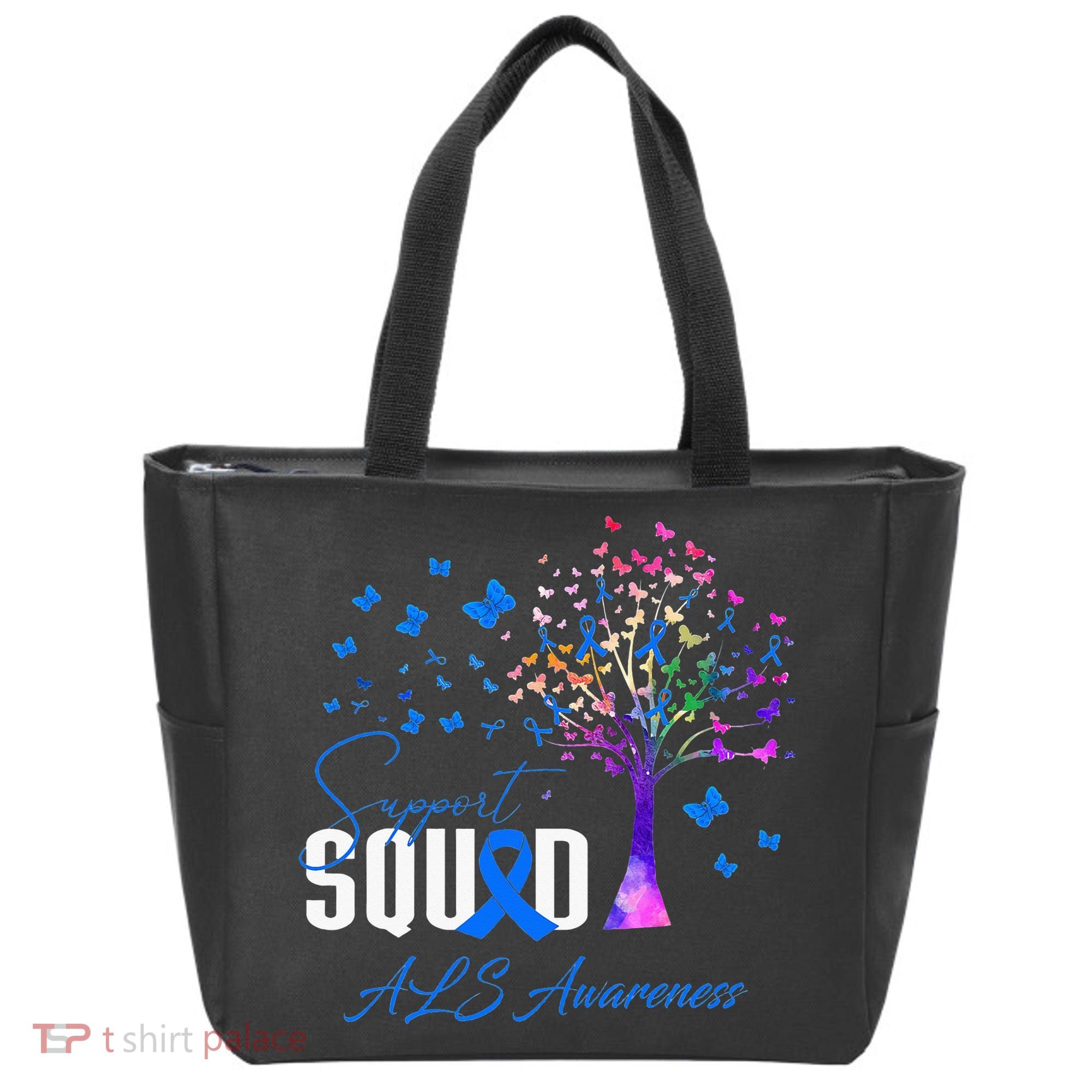 Support Squad For Als Awareness Tote Bag