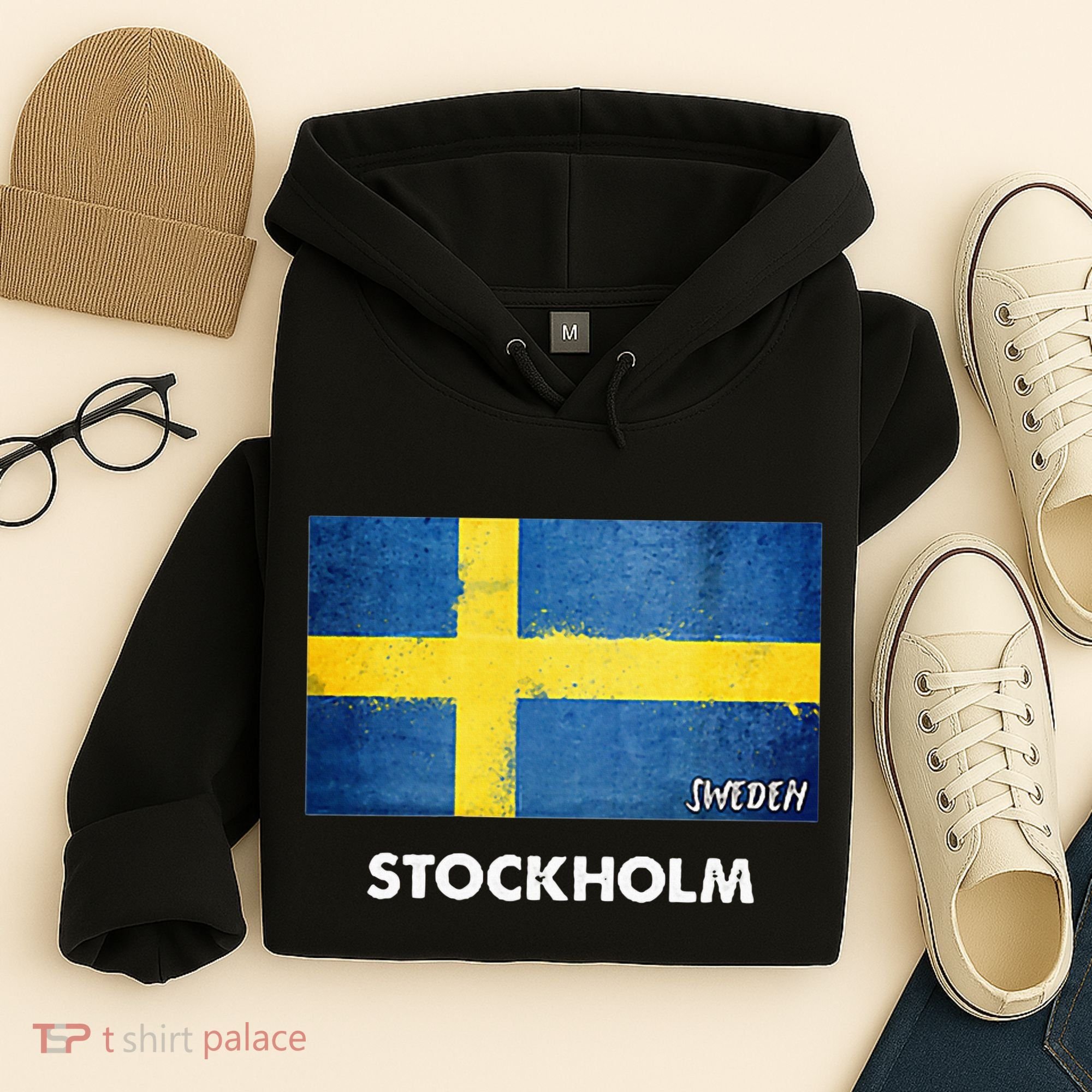 Stockholm Sweden Flag Stockholm Hoodie