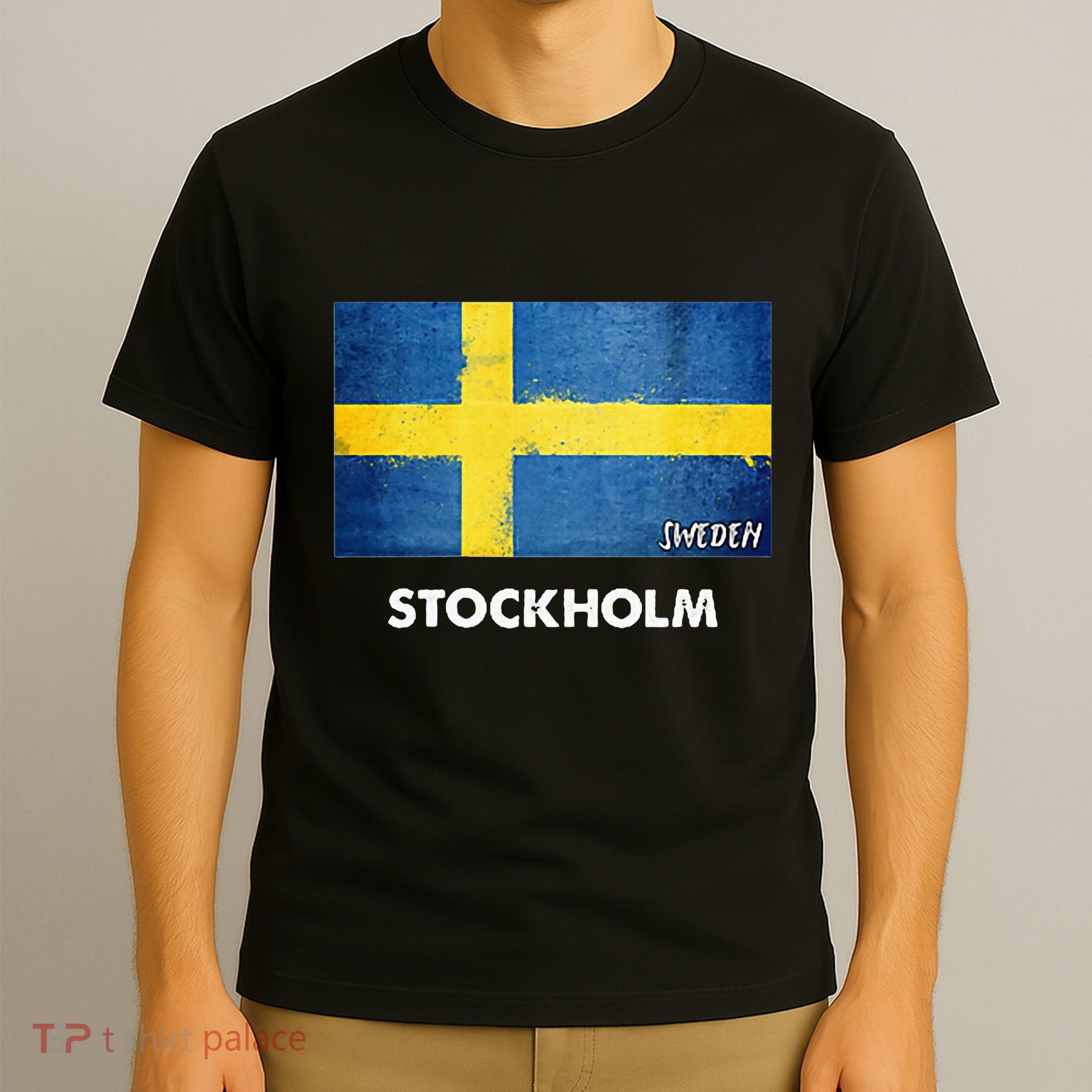 Stockholm Sweden Flag Stockholm T-Shirt