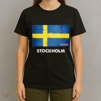 Stockholm Sweden Flag Stockholm T-Shirt thumb 4