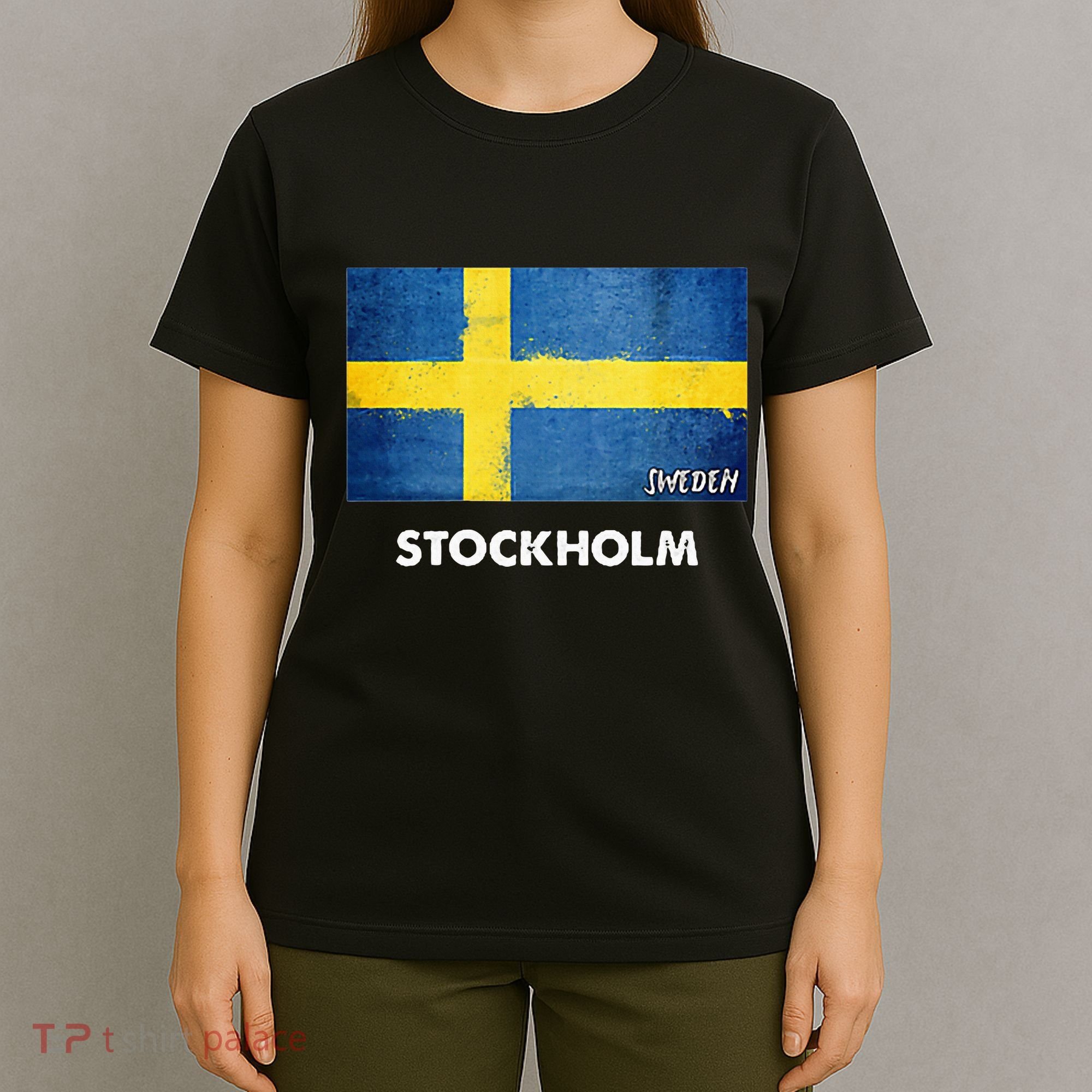 Stockholm Sweden Flag Stockholm T-Shirt