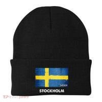 Stockholm Sweden Flag Stockholm Beanie thumb 0