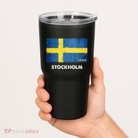 Stockholm Sweden Flag Stockholm Tumbler thumb 2