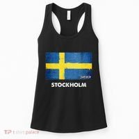 Stockholm Sweden Flag Stockholm Women's Tank Top thumb 0