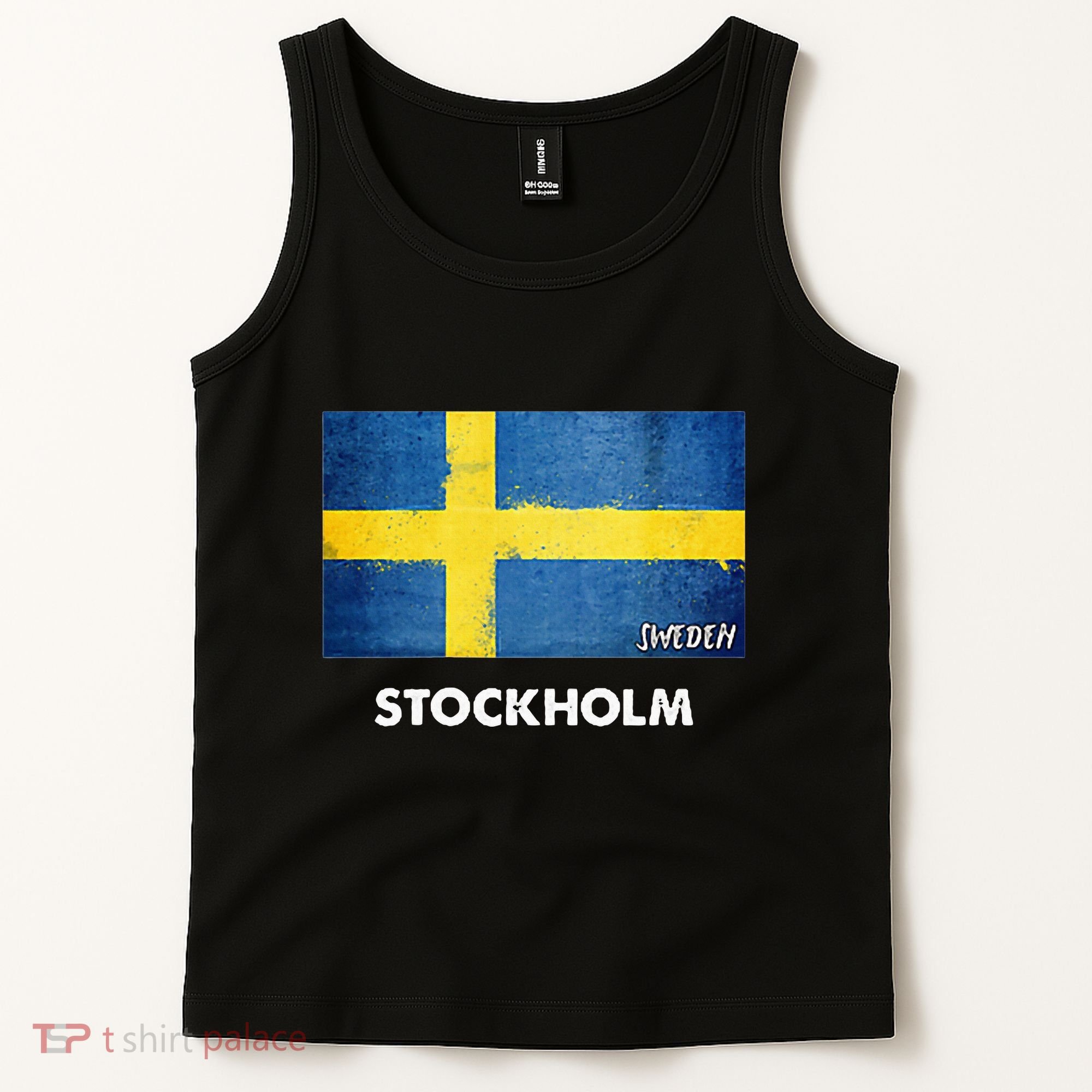 Stockholm Sweden Flag Stockholm Tank Top