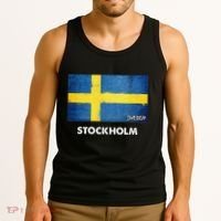 Stockholm Sweden Flag Stockholm Tank Top thumb 3