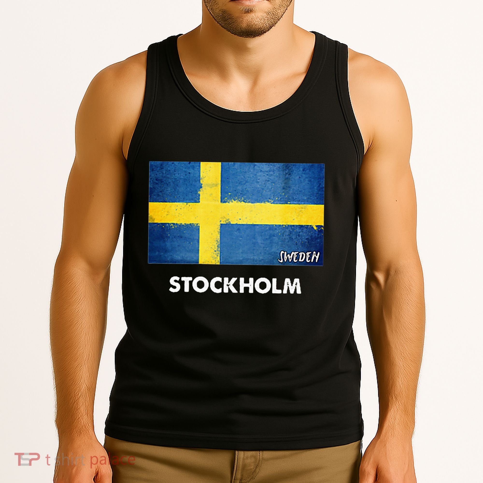 Stockholm Sweden Flag Stockholm Tank Top