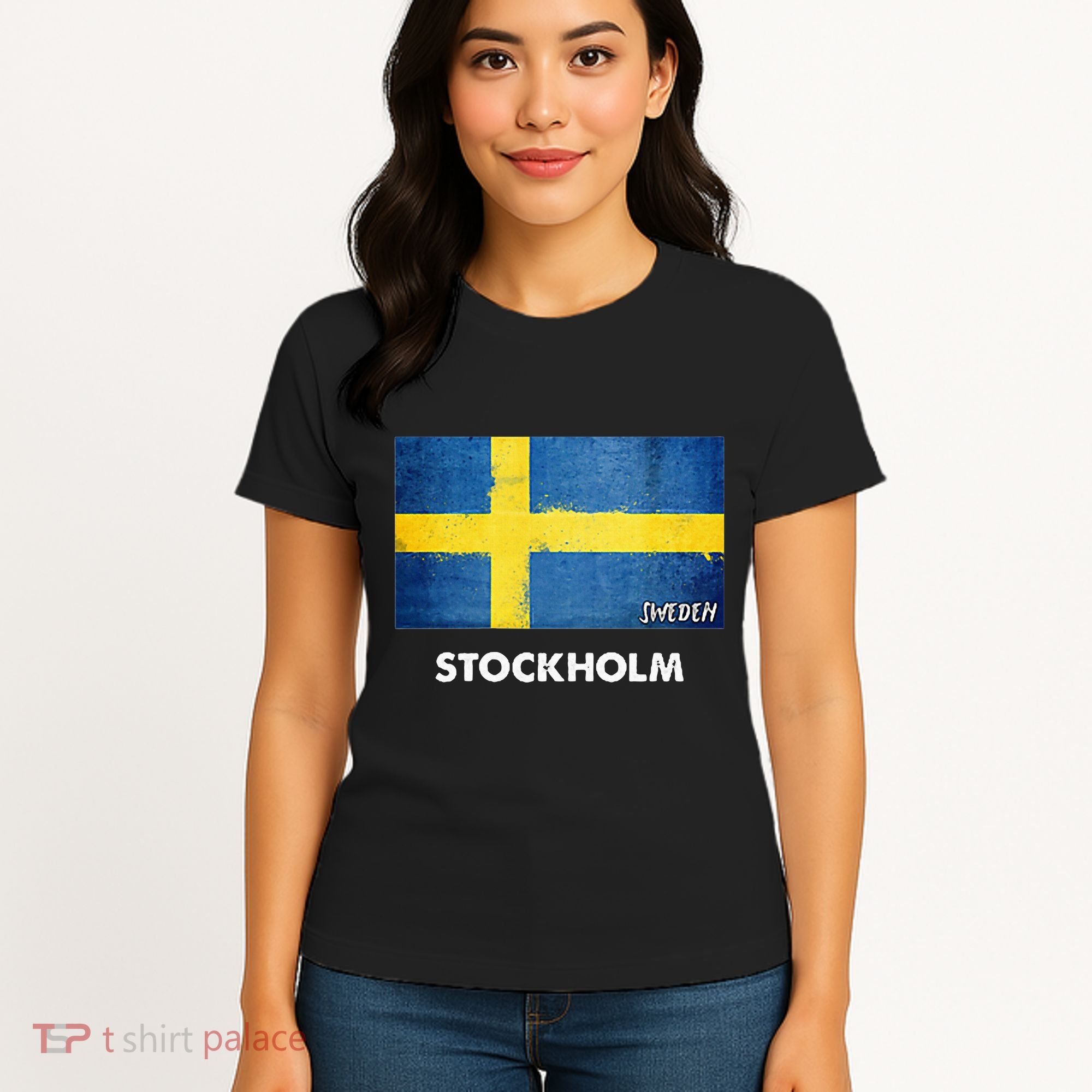 Stockholm Sweden Flag Stockholm Women's T-Shirt