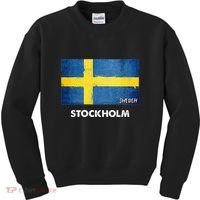 Stockholm Sweden Flag Stockholm Kids Sweatshirt thumb 0