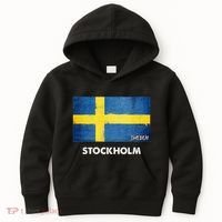Stockholm Sweden Flag Stockholm Kids Hoodie thumb 0