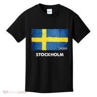 Stockholm Sweden Flag Stockholm Kids T-Shirt thumb 0