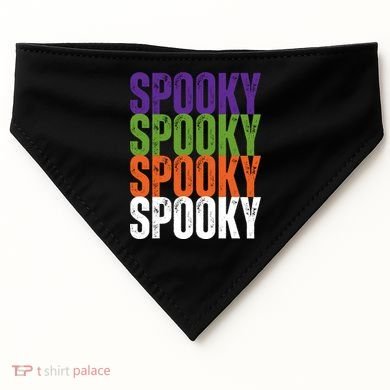 Spooky Spooky Funny Cute Halloween USA-Made Doggie Bandana