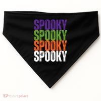 Spooky Spooky Funny Cute Halloween USA-Made Doggie Bandana thumb 0