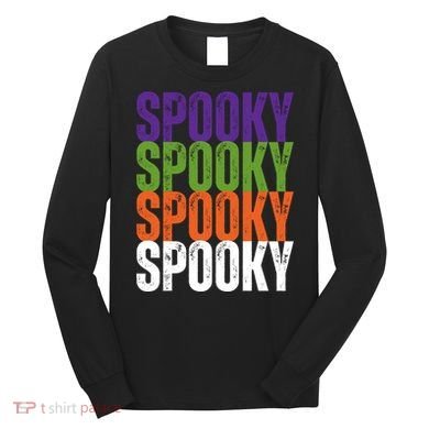 Spooky Spooky Funny Cute Halloween Long Sleeve Shirt