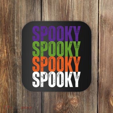 Spooky Spooky Funny Cute Halloween Coaster