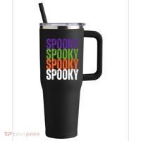 Spooky Spooky Funny Cute Halloween 40oz Vacuum Insulated Stainless Steel Travel Tumbler thumb 0