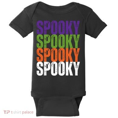 Spooky Spooky Funny Cute Halloween Baby Bodysuit