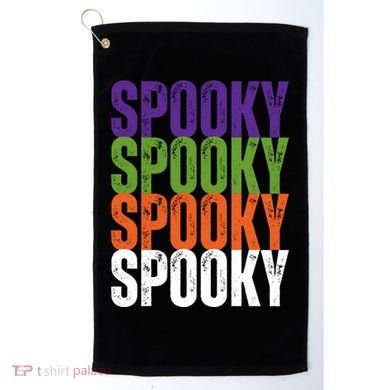 Spooky Spooky Funny Cute Halloween Golf Towel