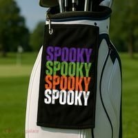 Spooky Spooky Funny Cute Halloween Golf Towel thumb 2