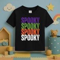 Spooky Spooky Funny Cute Halloween Toddler T-Shirt thumb 3