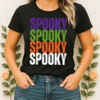 Spooky Spooky Funny Cute Halloween Women's T-Shirt thumb 2