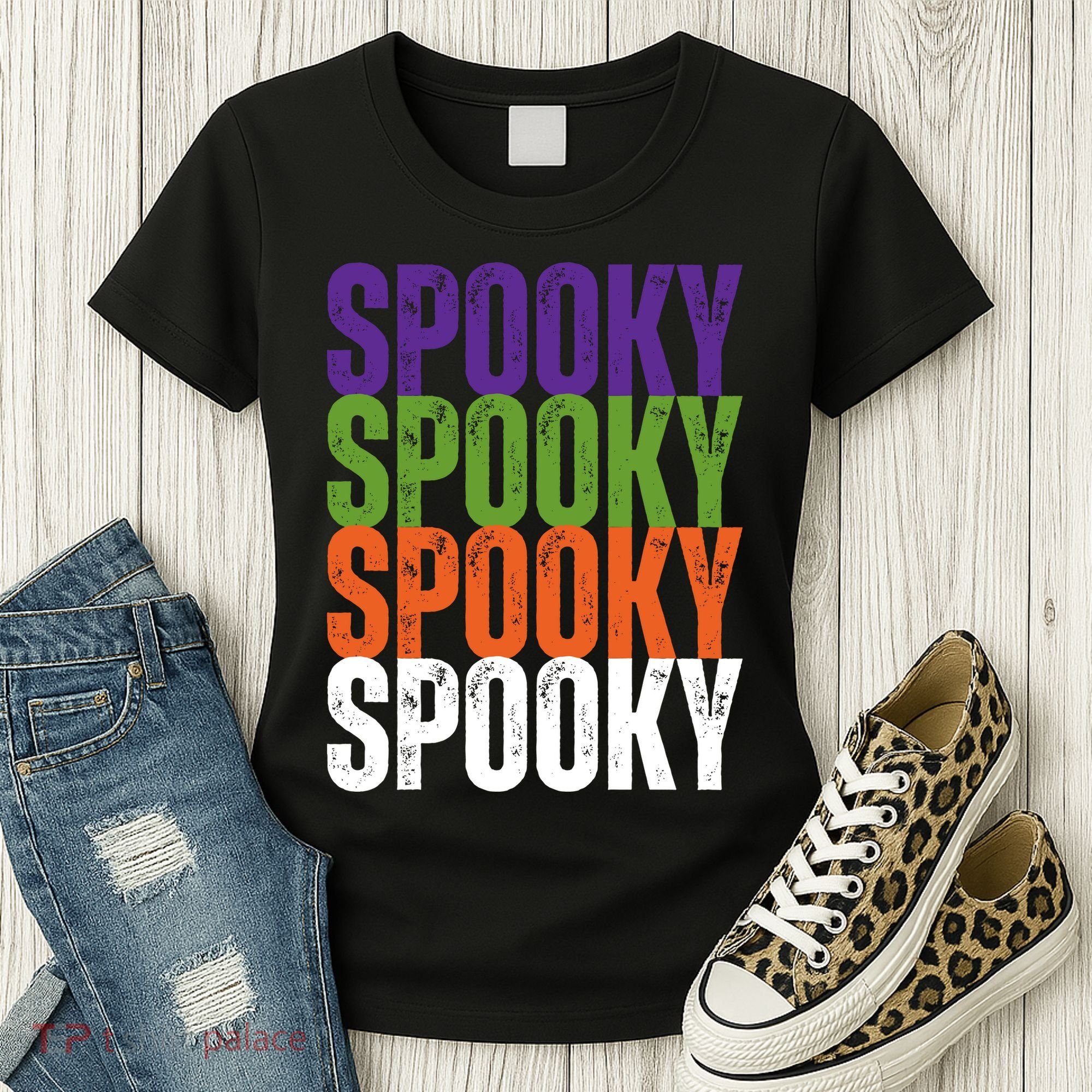 Spooky Spooky Funny Cute Halloween Women's T-Shirt