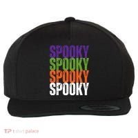 Spooky Spooky Funny Cute Halloween Wool Snapback Cap thumb 0