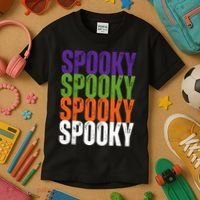 Spooky Spooky Funny Cute Halloween Kids T-Shirt thumb 3