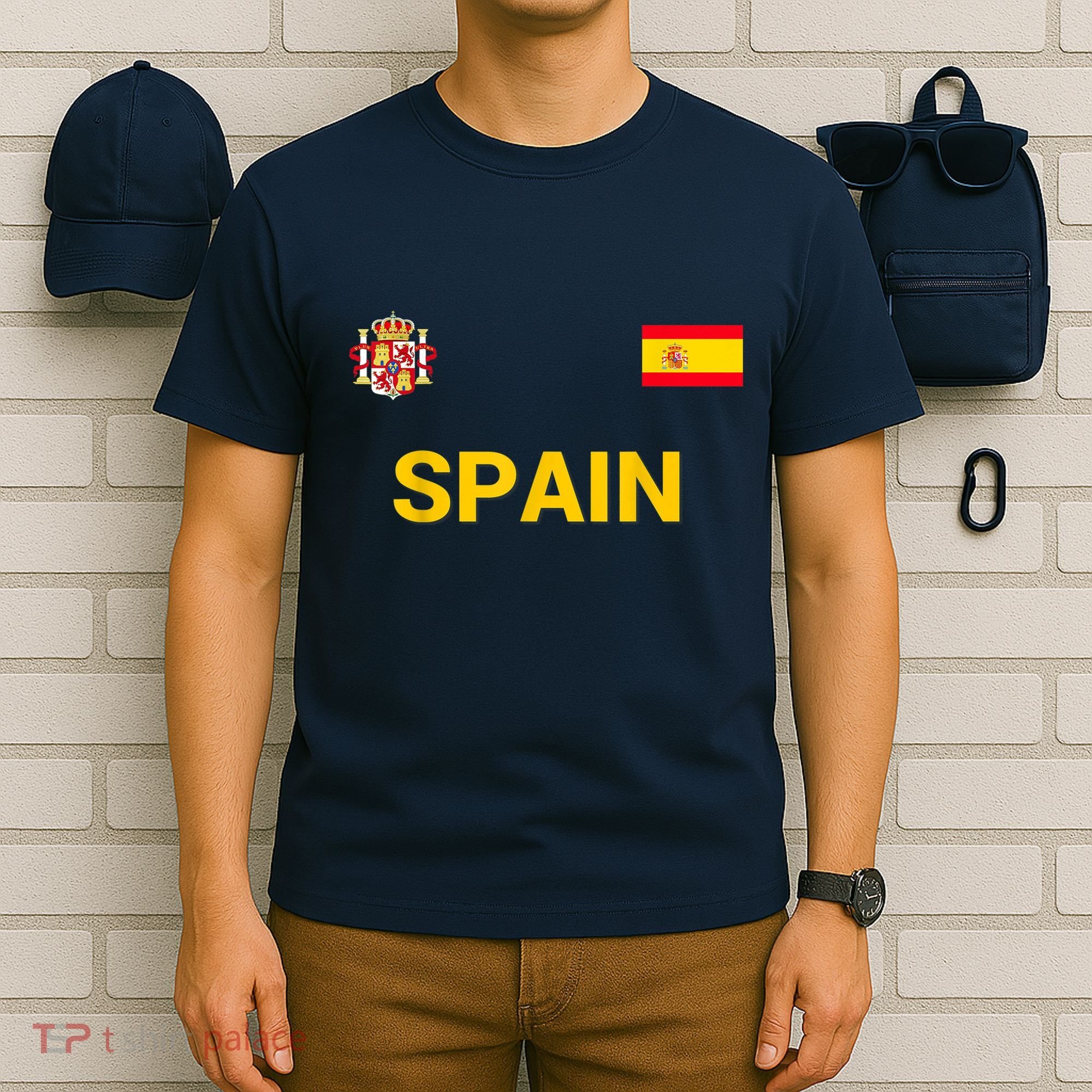 Spain Shirt-Espana Flag Jersey Soccer -Football T-Shirt