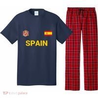 Spain Shirt-Espana Flag Jersey Soccer -Football Pajama Set thumb 0