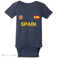 Spain Shirt-Espana Flag Jersey Soccer -Football Baby Bodysuit thumb 0