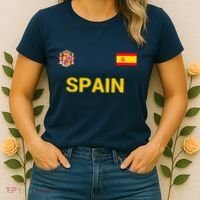 Spain Shirt-Espana Flag Jersey Soccer -Football Women's T-Shirt thumb 2