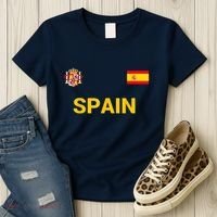 Spain Shirt-Espana Flag Jersey Soccer -Football Women's T-Shirt thumb 3