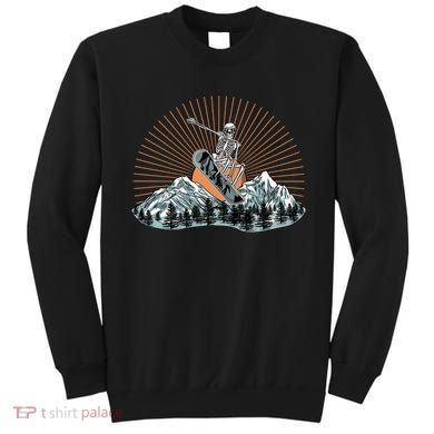 Ski Skull Funny Snowboarding Lover Sweatshirt