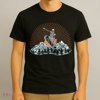 Ski Skull Funny Snowboarding Lover T-Shirt thumb 3