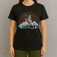 Ski Skull Funny Snowboarding Lover T-Shirt thumb 4