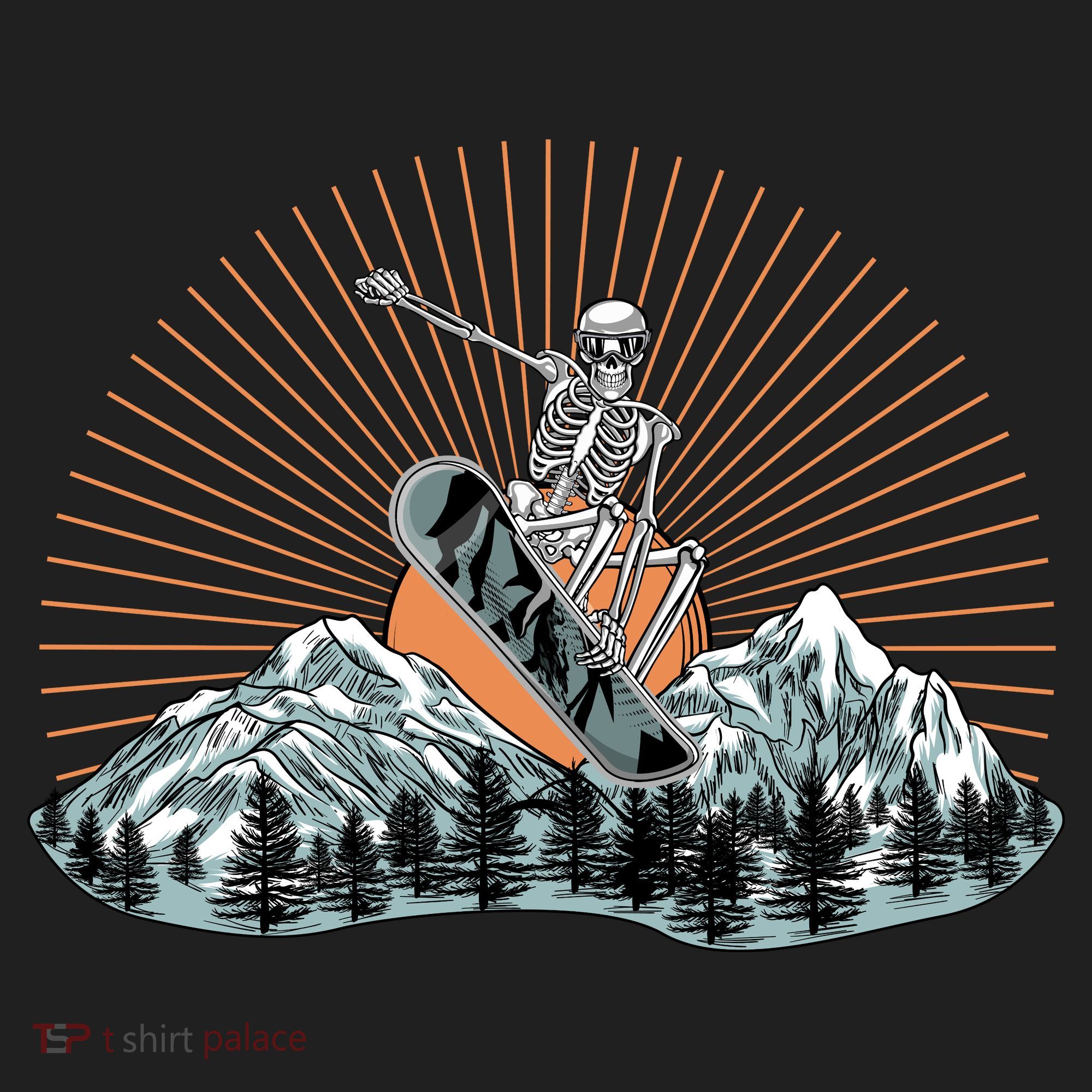 Ski Skull Funny Snowboarding Lover Beanie
