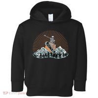 Ski Skull Funny Snowboarding Lover Toddler Hoodie thumb 0