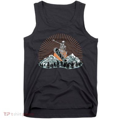 Ski Skull Funny Snowboarding Lover Tank Top