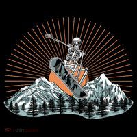 Ski Skull Funny Snowboarding Lover Tote Bag thumb 4