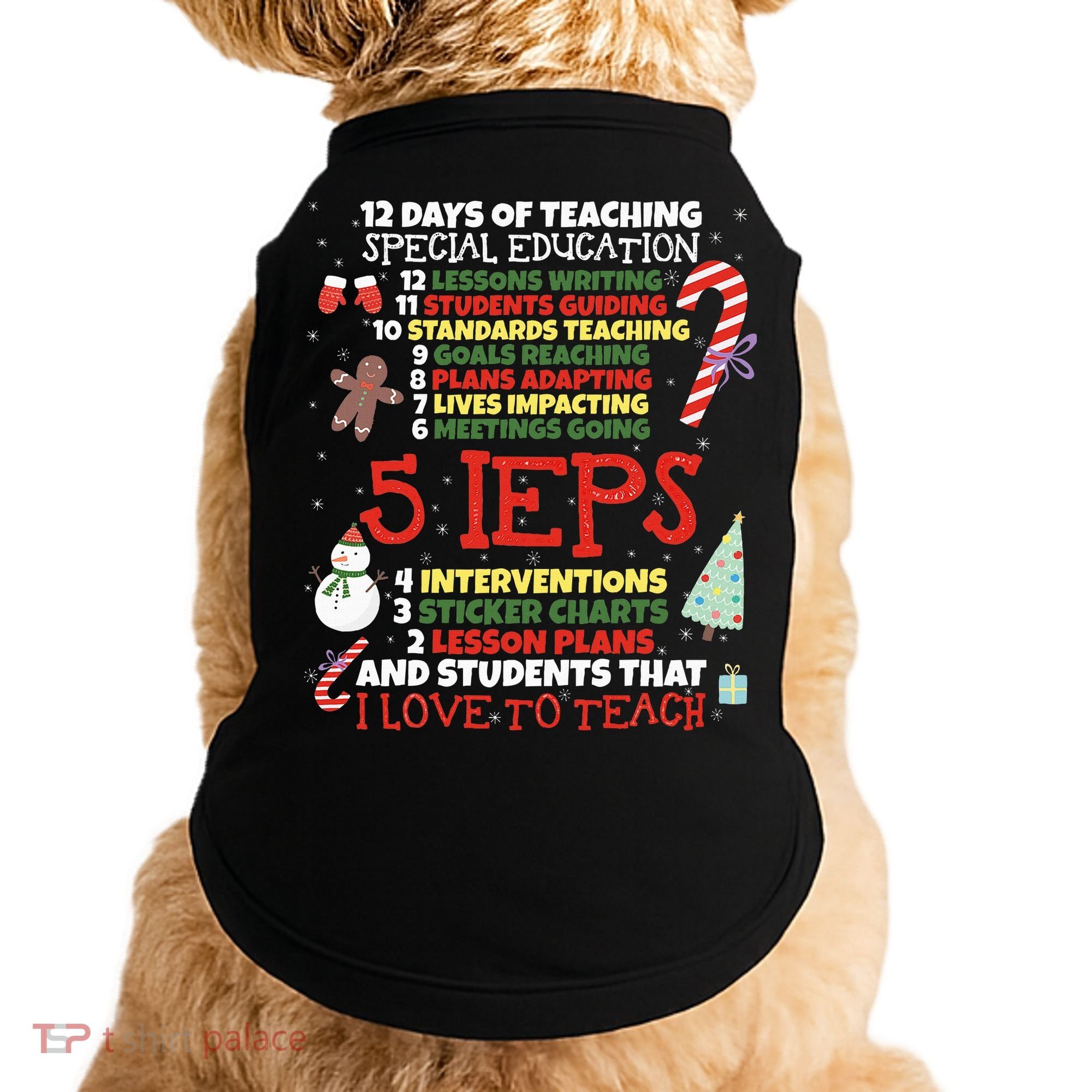Sped School Funny Special Education Teacher Gift Doggie Tank