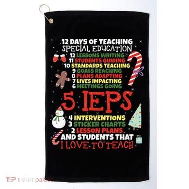 Sped School Funny Special Education Teacher Gift Golf Towel