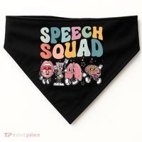 Speech Squad Funny Speech Therapy Speech Pathologist USA-Made Doggie Bandana thumb 0
