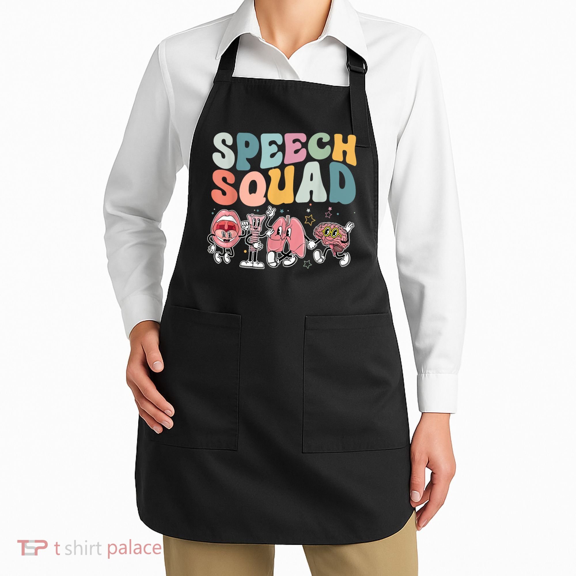 Speech Squad Funny Speech Therapy Speech Pathologist Apron